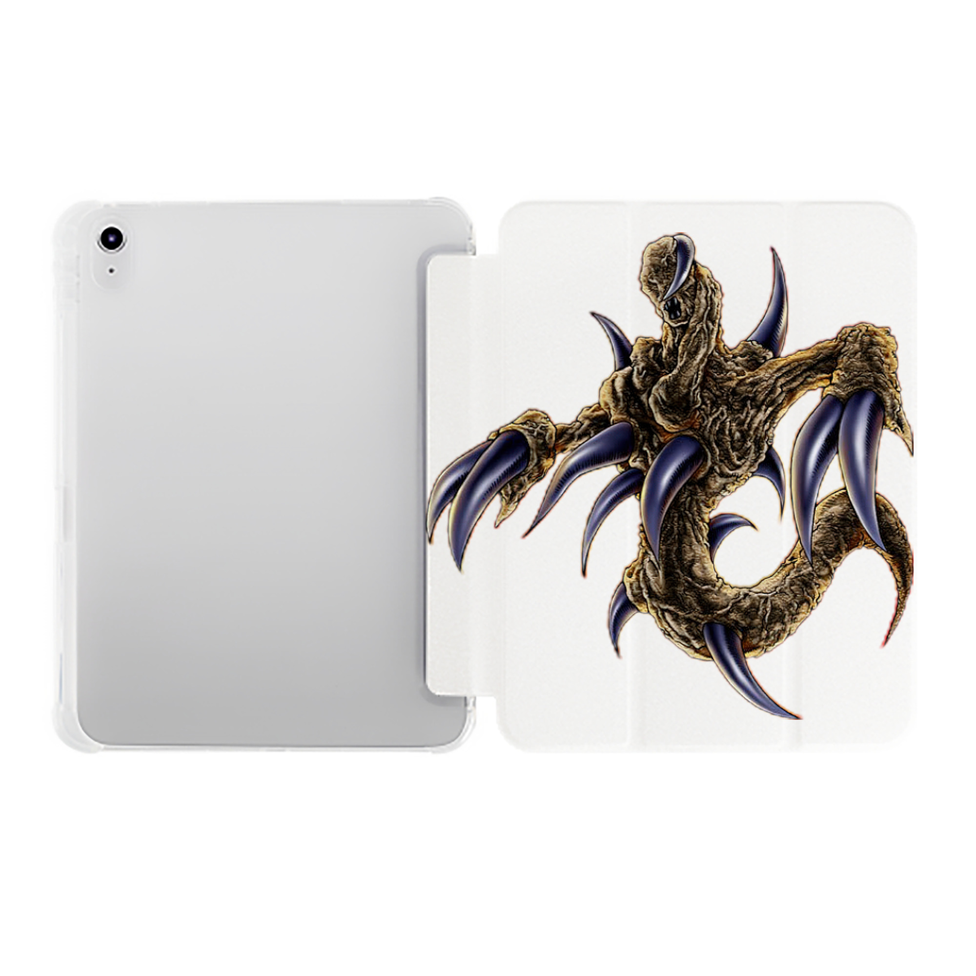 （画像用） 遊☆戯☆王 Yu-Gi-Oh! IPad ケース ペン収納付き 三つ折りスタンド PUレザー×シリコン 対応機種9.5/10.5/10.9インチ